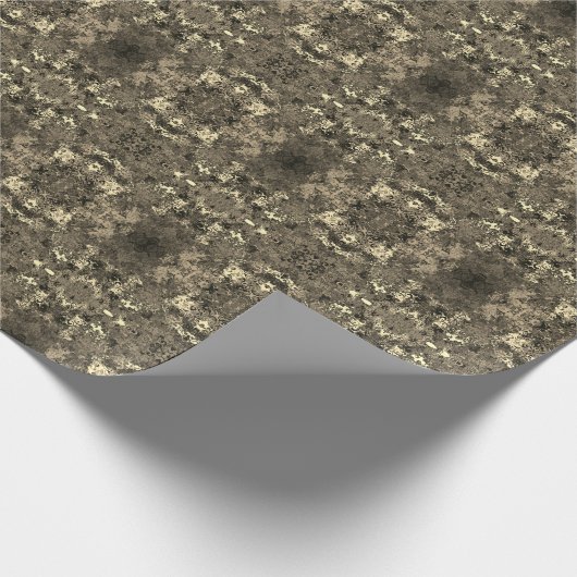 抽象芸術カラフルの鏡/セピア/ ラッピングペーパー (角)