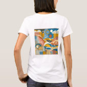 抽象芸術カラフルのTシャツ Tシャツ (裏面)