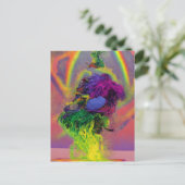 抽象芸術カラフルはがき ポストカード (スタンド正面)