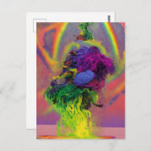 抽象芸術カラフルはがき ポストカード (正面/裏面)