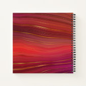 抽象芸術カラフルアガテのスケッチブック ノートブック (裏面)
