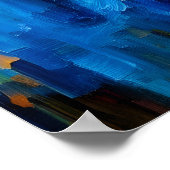 抽象芸術カラフルアモダンート | ブッダ絵を描ズ ポスター (角)