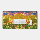 抽象芸術カラフルアートカラフルガーデンデスクマット デスクマット (キーボード&マウス)