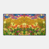 抽象芸術カラフルアートカラフルガーデンデスクマット デスクマット (正面)