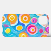 抽象芸術カラフルアートサークルのアーティザンおもしろい Case-Mate iPhoneケース (裏面 (横))
