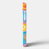 抽象芸術カラフルアートサークルのアーティザンおもしろい Case-Mate iPhoneケース (裏面 / 左)