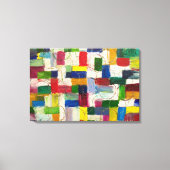 抽象芸術カラフルアートジオグラフィティコンテンポラリーック キャンバスプリント (正面)