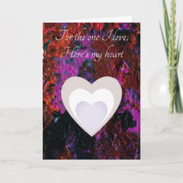 抽象芸術カラフルアートバレンタイン シーズンカード