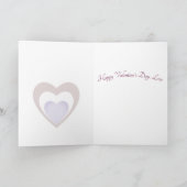 抽象芸術カラフルアートバレンタイン シーズンカード (内部)