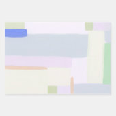 抽象芸術カラフルアートパステルラッピング紙 ラッピングペーパーシート (正面3)