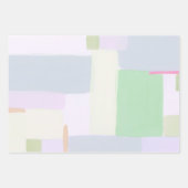 抽象芸術カラフルアートパステルラッピング紙 ラッピングペーパーシート (正面2)