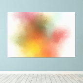 抽象芸術カラフルアートパープルグリーンピンクレッドイエロー キャンバスプリント (インサイチュ (ウッドフロア))