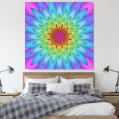 抽象芸術カラフルアートフラワーキャンバス印刷 キャンバスプリント (インサイチュ (寝室))