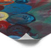 抽象芸術カラフルアートプリント ポスター (角)