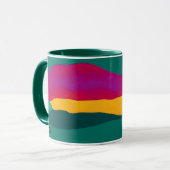 抽象芸術カラフルアートマグバイベススタッフォード マグカップ (正面左)