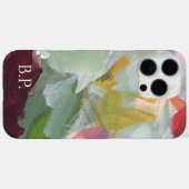 抽象芸術カラフルアートモノグラム名前をカスタムする Case-Mate iPhoneケース (裏面 (横))