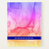 抽象芸術カラフルインクアート事業 プランナー手帳 (裏面)