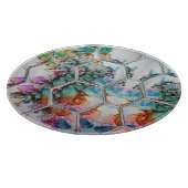 抽象芸術カラフルインクアート カッティングボード (角)