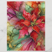 抽象芸術カラフルインクインクポインセチア解体書 (正面)