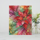 抽象芸術カラフルインクインクポインセチア解体書 (スタンド正面)