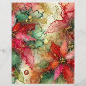 抽象芸術カラフルインクインクポインセチア解体書 (裏面)