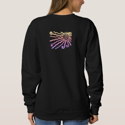 抽象芸術カラフルウェアラブル美術 スウェットシャツ (裏面)