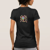 抽象芸術カラフルウェアラブル美術 Tシャツ (裏面)