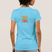 抽象芸術カラフルウェアラブル美術 Tシャツ (裏面)