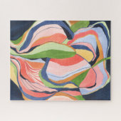 抽象芸術カラフルウォーターカラーアートジグソーパズル ジグソーパズル (横)