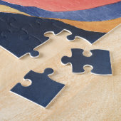 抽象芸術カラフルウォーターカラーアートジグソーパズル ジグソーパズル (側面)