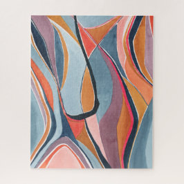 抽象芸術カラフルウォーターカラーアートジグソーパズル ジグソーパズル