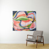 抽象芸術カラフルウォーターカラーアートタペストリー タペストリー (インサイチュ(横))