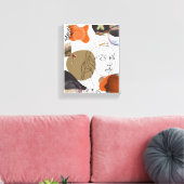 抽象芸術カラフルウーマン顔ウォールアート キャンバスプリント (インサイチュ (リビング))