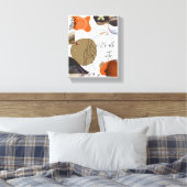 抽象芸術カラフルウーマン顔ウォールアート キャンバスプリント (インサイチュ (寝室))