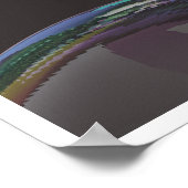 抽象芸術カラフルウーマン顔ウォールアート ポスター (角)