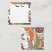 抽象芸術カラフルエキゾチックなシームレスパターン エンクロージャーカード (正面/裏面)