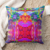 抽象芸術カラフルエレガントレトロひまわり クッション (ブランケット)