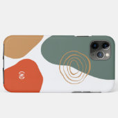 抽象芸術カラフルオーガニック形状構成 Case-Mate iPhoneケース (裏面(横))