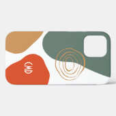 抽象芸術カラフルオーガニック形状構成 Case-Mate iPhoneケース (裏面 (横))