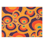 抽象芸術カラフルオーバルタブレクロモダン- テーブルクロス (正面(横))