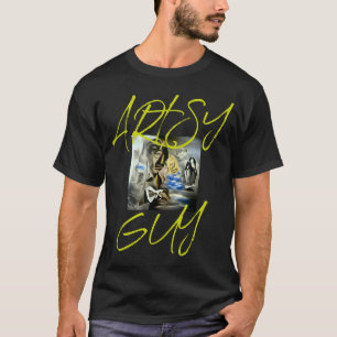抽象芸術カラフルガイ引用文メンズTシャツ Tシャツ