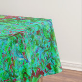 抽象芸術カラフルガーデンと夕日 テーブルクロス (インサイチュ)