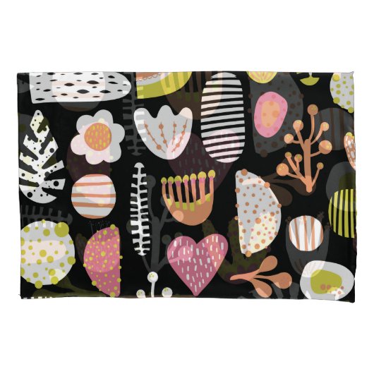 抽象芸術カラフルキッズシームレスパターン。 枕カバー (正面)