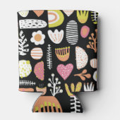 抽象芸術カラフルキッズシームレスパターン。 缶クーラー (裏面)