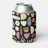 抽象芸術カラフルキッズシームレスパターン。 缶クーラー (缶裏面)