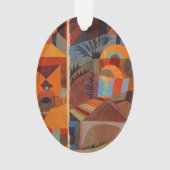 抽象芸術カラフルキュービズムKleeテンプルガーデンズ オーナメント (正面)