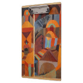 抽象芸術カラフルキュービズムKleeテンプルガーデンズ クリップボード (左)