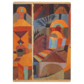 抽象芸術カラフルキュービズムKleeテンプルガーデンズ クリップボード (裏面)