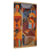 抽象芸術カラフルキュービズムKleeテンプルガーデンズ クリップボード (右)