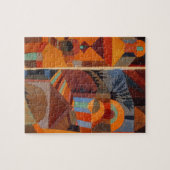 抽象芸術カラフルキュービズムKleeテンプルガーデンズ ジグソーパズル (横)